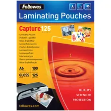 Пленка для ламинирования A6 Fellowes FS-53072 111*154мкм, 125 мкм, глянец, 100л.