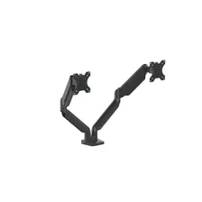 Кронштейн для монитора FELLOWES Platinum Series Dual Monitor Arm - Черный - Крепление на зажим/в глухие отверстия - На 8 кг - 81.3 см (32") - 100 х 100 мм - Регулировка высоты - Черный