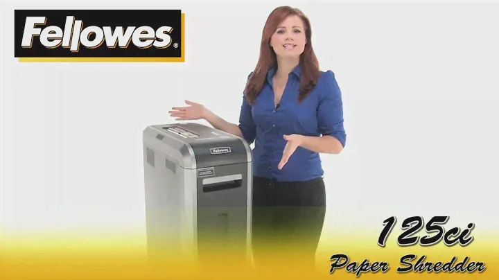 Fellowes Powershred® 125Ci Jam Proof Cross-Cut Shredder